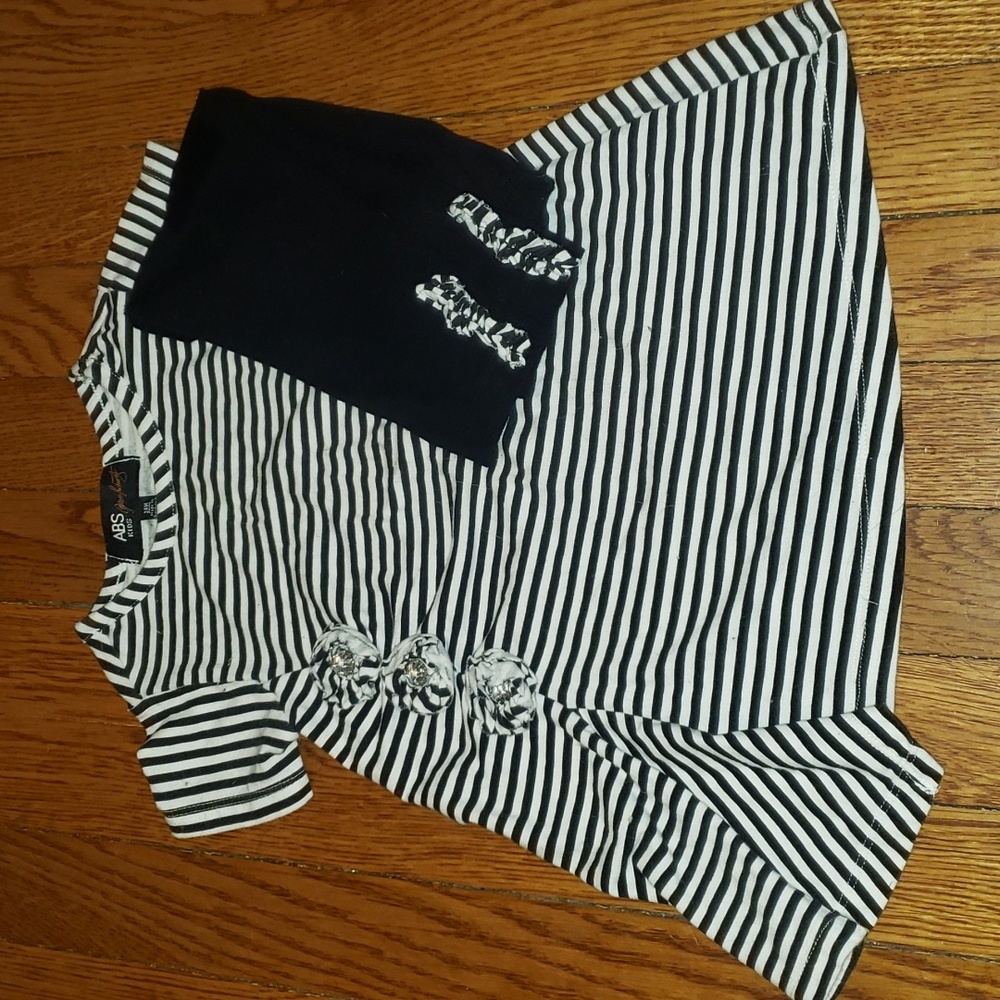Girl's Striped Legging Set Size 24 mos